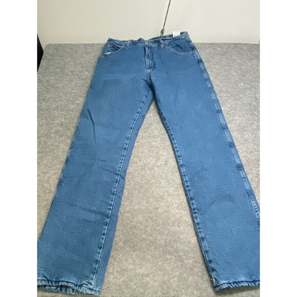 Wrangler Fleece Lined Jeans 36 X 34 Rugged Outdoor Heavyweight Workwear Western - Picture 1 of 10